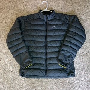 Mens Arc'teryx Cerium Down Jacket (Large, Black Sapphire)
